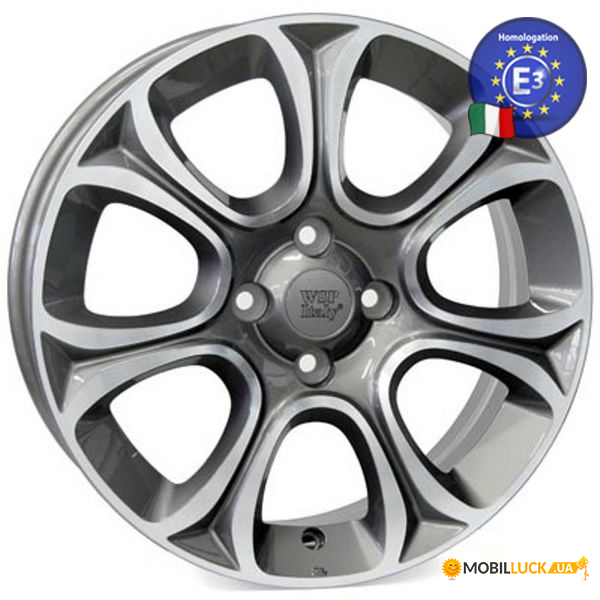  WSP Italy FIAT 6.0x16.0 EVO W163 FI98 4X098  45 58,1 ANTHRACITE POLISHED (51842693)