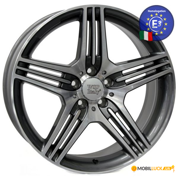  WSP Italy MERCEDES 8,5x18 STROMBOLI ME68 W768 5x112 30 66,6 ANTHRACITE POLISHED (A2304015402)