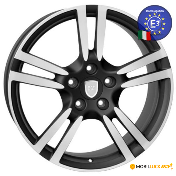  WSP Italy PORSCHE 11.020 SATURN W1054 5x130  68 71,6 DULL BLACK POLISHED (97036217806 (Front) 97036219201(Rear))