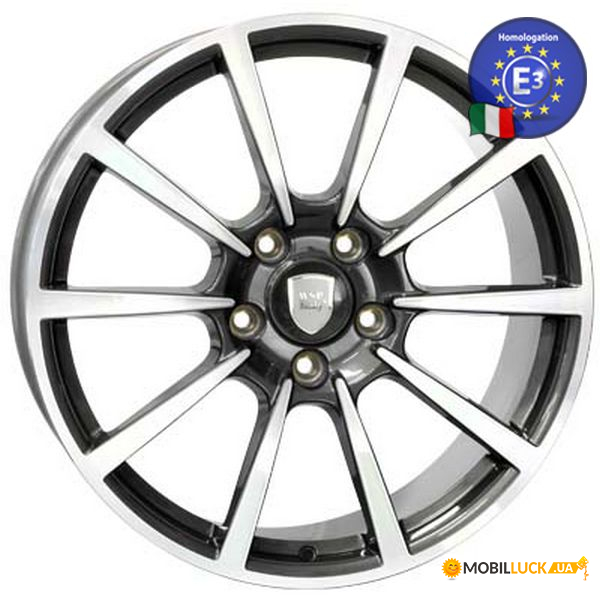  WSP Italy PORSCHE 11.0x20.0 W1055 LEGEND 5X130  56 71,6 ANTHRACITE POLISHED (991.362.161.30 (Front) 991.362.166.30 (Rear))