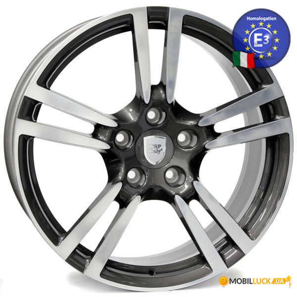  WSP Italy PORSCHE 8,018 SATURN W1054 5x130  50 71,6 ANTHRACITE POLISHED (97036217806 (Front) 97036219201(Rear))