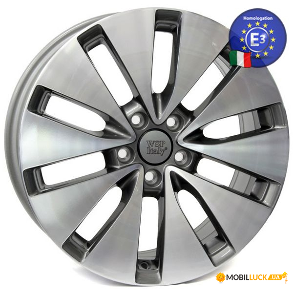  WSP Italy VOLKSWAGEN 6.5x16.0 ERMES W461 VW12 5X112  50 57,1 ANTHRACITE POLISHED (1K0601025BE)