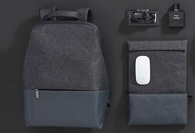 urban simple shoulder bag dark grey