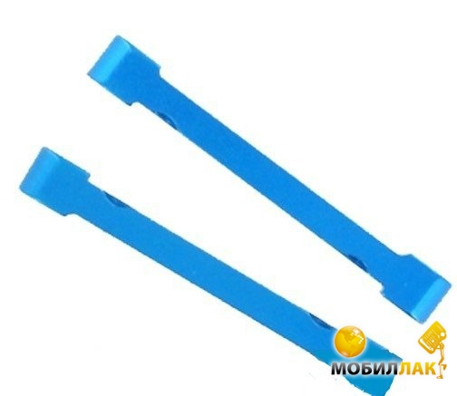  Himoto 86627 Blue Alum F/R Lower Susp Arm Holders 2