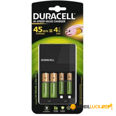     Duracell CEF14 + 2 rechar AA1300mAh + 2 rechar AAA750mAh (5004990)