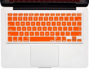      MacBook Kuzy Chevron Colors Finish Silicone Keyboard Cover 1/15/17  Orange (0)