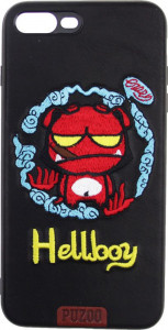  PUZOO TPU+TPU with stitchwork craft Star show iPhone 7 Plus/8 Plus Black Hellboy