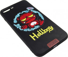  PUZOO TPU+TPU with stitchwork craft Star show iPhone 7 Plus/8 Plus Black Hellboy 3