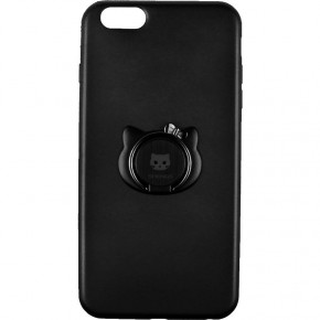  Shengo Soft-touch holder TPU Case iPhone 6 Plus/6S Plus Black