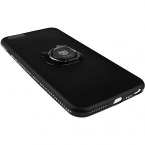  Shengo Soft-touch holder TPU Case iPhone 6 Plus/6S Plus Black 4