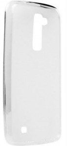  Drobak Elastic PU  LG K10 LTE K430DS White Clear (215580)