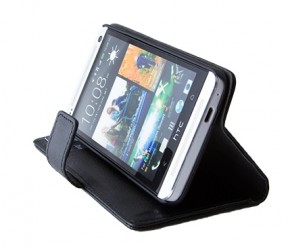   HTC One Black Wallet Flip Drobak (214394) 5