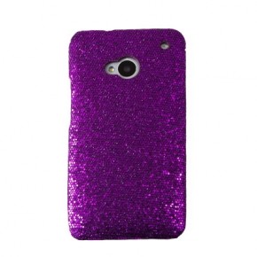   HTC One Purple Elegant Glitter Drobak (218806)