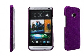   HTC One Purple Elegant Glitter Drobak (218806) 4