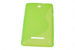   Sony Xperia E C1605 Green Elastic PU Drobak (212268) 3