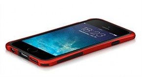    Macally Flexible Protective Frame for iPhone 6 Metalic Red