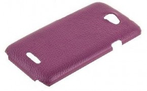   HTC One M7 Melkco Leather Snap Cover Purple (O2O2M7LOLT1PELC) 3