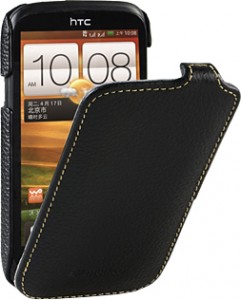   HTC Desire V T328w/Desire X Melkco Jacka leather case, black (O2DESVLCJT1BKLC)