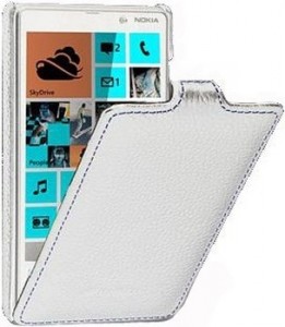   Nokia Lumia 820 Melkco Jacka leather case white (NKLU82LCJT1WELC)