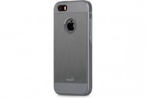  - Moshi iGlaze Armour Metallic Case Gunmetal Gray  iPhone SE/5/5S (99MO061211) (2)