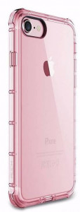 - Rock TPU Case Fence series iPhone 7 Transparent/Pink