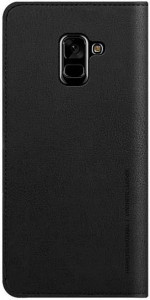 - Samsung Flip wallet leather cover A8+ 2018 (GP-A730KDCFAAA) Black 3