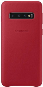    Samsung Leather Cover Galaxy S10 (G973) Red (EF-VG973LREGRU)