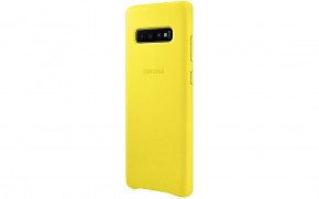    Samsung Leather Cover Galaxy S10+ (G975) Yellow (EF-VG975LYEGRU) 4