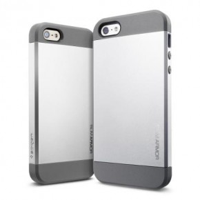   iPhone 5/5S SGP Case Ultra Thin Air Series Satin Silver (SGP09538) 3