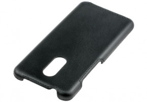  Valenta Xiaomi Redmi 5 leather bumper Black 4