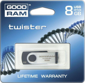   USB Goodram UTS-2 Twister USB 2.0 8Gb Black (1)