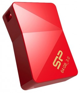  USB  Silicon Power Jewel J08 64GB USB 3.0 Red (1)