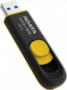  A-Data 16 Gb UV128 USB 3.0 Black/Yellow (AUV128-16G-RBY)