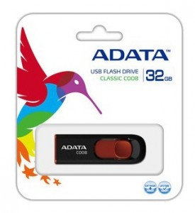  USB A-Data C008 32GB Black/Red (AC008-32G-RKD) 4