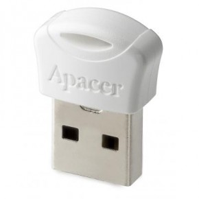 USB  Apacer 32GB AH116 White (AP32GAH116W-1) 3