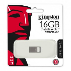  Kingston 16Gb DataTraveler Micro USB 3.1 DTMC3/16GB 6