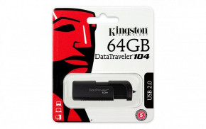 - USB Kingston 64Gb DataTraveler 104 Black (DT104/64Gb) 7