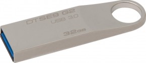  USB Kingston DTSE9 3.0 G2 32GB Metal Silver (DTSE9G2/32GB)