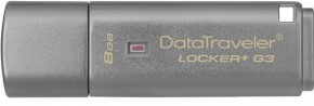   USB Kingston DT Locker+ G3 8GB USB 3.0 (DTLPG3/8GB) (1)