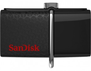  Sandisk Ultra Dual 16Gb OTG USB 3.0 Black (SDDD3-016G-G46)