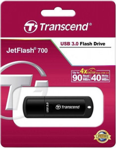  USB Transcend JetFlash 700 USB 3.0 128Gb Black 3
