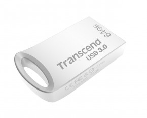  USB 3.0 Transcend JetFlash 710 64GB Metal Silver (TS64GJF710S) 3