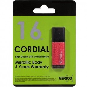   USB Verico Cordial 32GB Red (VP16-32GRV1E) (1)