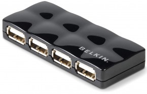  USB HUB Belkin Mobile , USB 2.0,  , Black (F5U404cwBLK) (0)