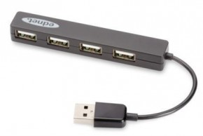  Digitus Ednet USB 2.0 4  Black (85040)