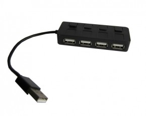 USB HUB Lapara LA-SLED4 black USB 2.0 4 ports 3