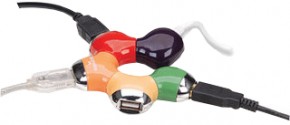  USB HUB Manhattan Hi-Speed Flex Hub 4 ports USB 2.0 (161053) (2)