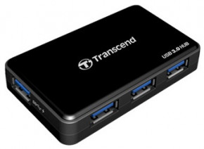 USB- Transcend SuperSpeed USB 3.0 Hub (TS-HUB3K) 