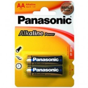  Panasonic Alkaline Power AA BLI 2