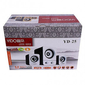    USB 2.1 MP3 Bluetooth YIDO YD-25 Black 3
